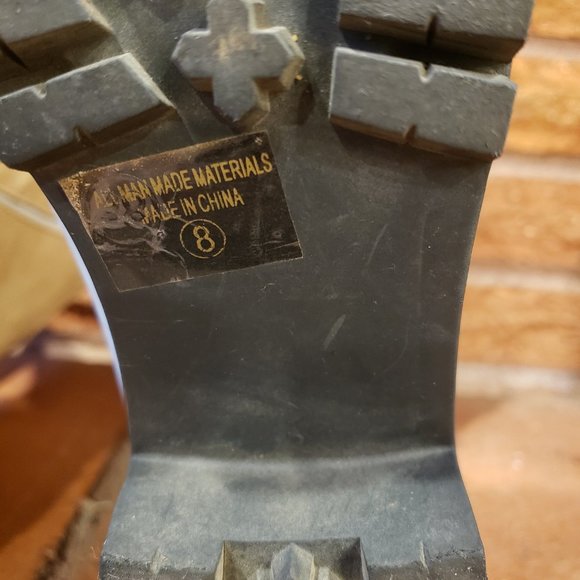 Chase and Chloe Women's Multicolored Synthetic Upper Combat Boot Size 8 - Picture 10 of 10